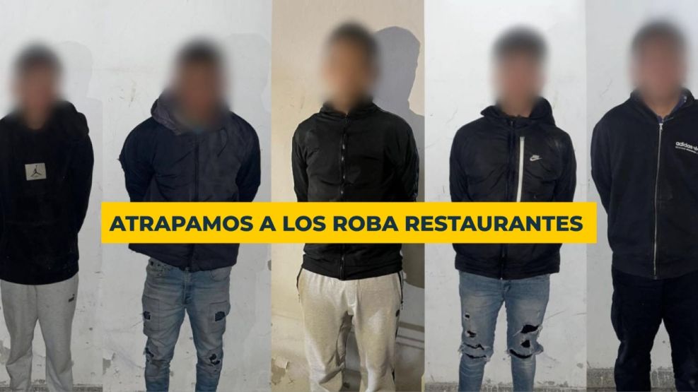 Los antecedentes penales de los ladrones de restaurantes: robo agravado, uso de armas y resistencia a la autoridad