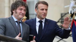 Javier Milei y Emmanuel Macron 20240726