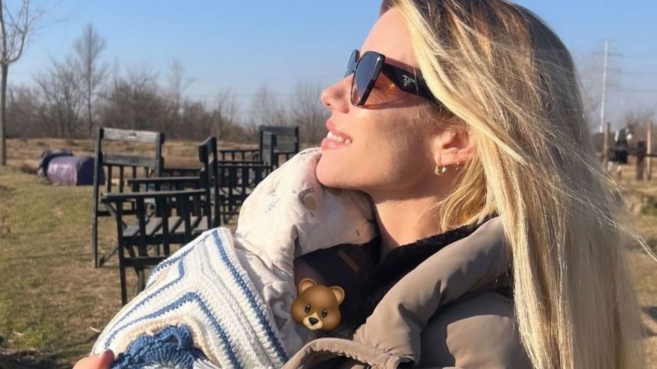 La tierna foto de Nicole Neumann con Cruz Urcera al sol