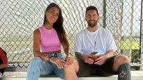 Antonela Roccuzzo y Lionel Messi fueron captados en un gracioso momento