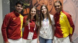 La princesa Leonor y la infanta Sofía apoyaron a Carlos Alcaraz y Rafael Nadal en los Juegos Olímpicos 2024