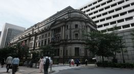 Bank of Japan Headquarters Ahead of Rate Decision