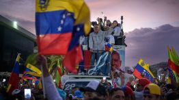 Opposition Candidate Edmundo Gonzalez And Leader Maria Corina Machado Hold Closing Campaign Rally