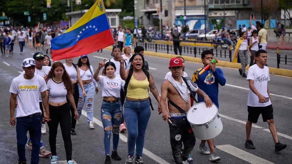 Protests Erupt Across Caracas After Maduro Claims Reelection