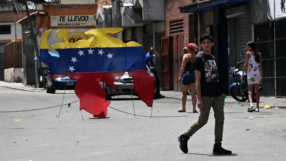 movilización en Caracas de la oposición frente a la sede de la ONU