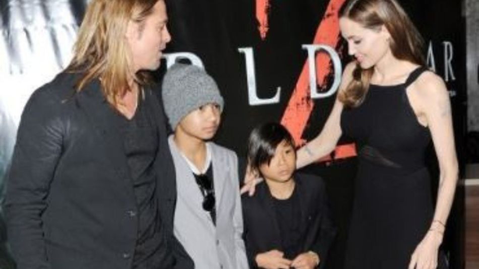 angelina jolie, Brad Pitt y Pax 