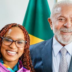 Rebeca Andrade y Lula a Silva | Foto:@ricardostuckert