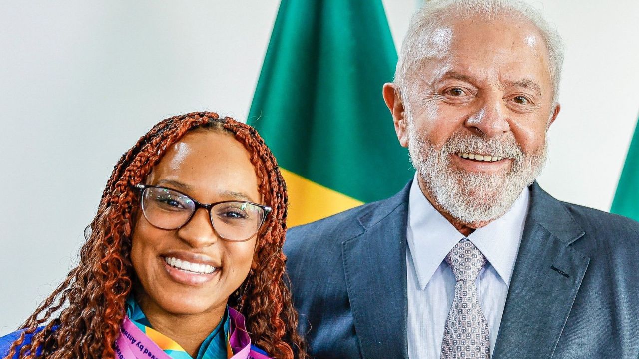 Rebeca Andrade y Lula a Silva | Foto:@ricardostuckert