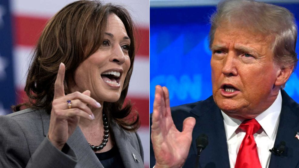 Kamala Harris y Donald Trump.