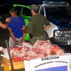 Los tres sujetos fueron detenidos en el marco de un operativo contra la caza ilegal