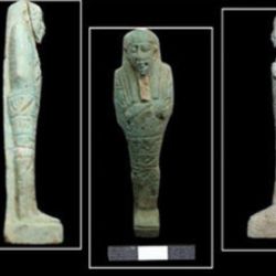 Las estatuillas encontradas.