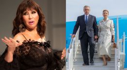 Moria Casán, Alberto Fernández y Fabiola Yañez