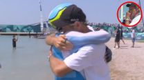 El abrazo entre Mateo Majdalani y Santiago Lange