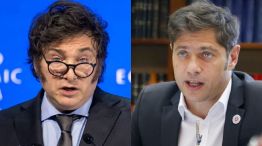 Axel Kicillof contra Javier Milei