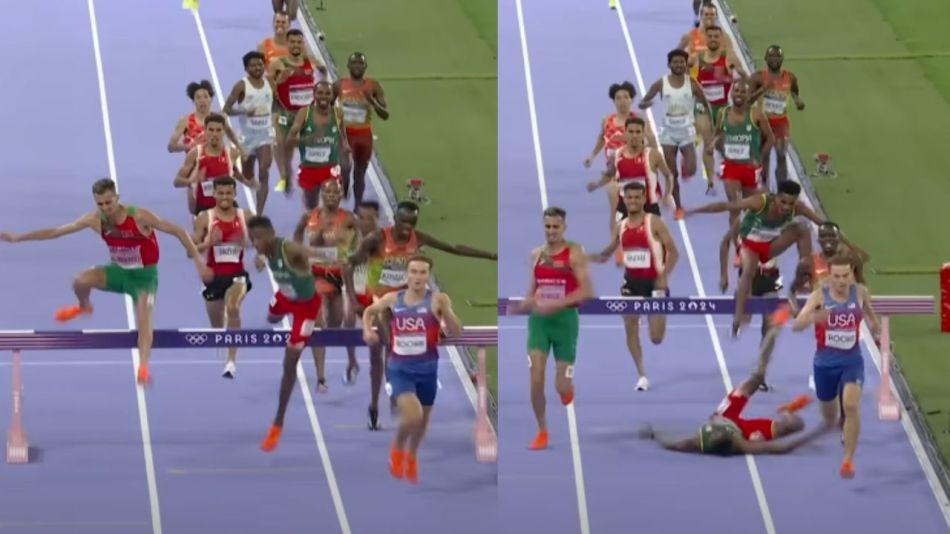 La tremenda caída de Lamecha Girma en los Juegos Olímpicos París 2024