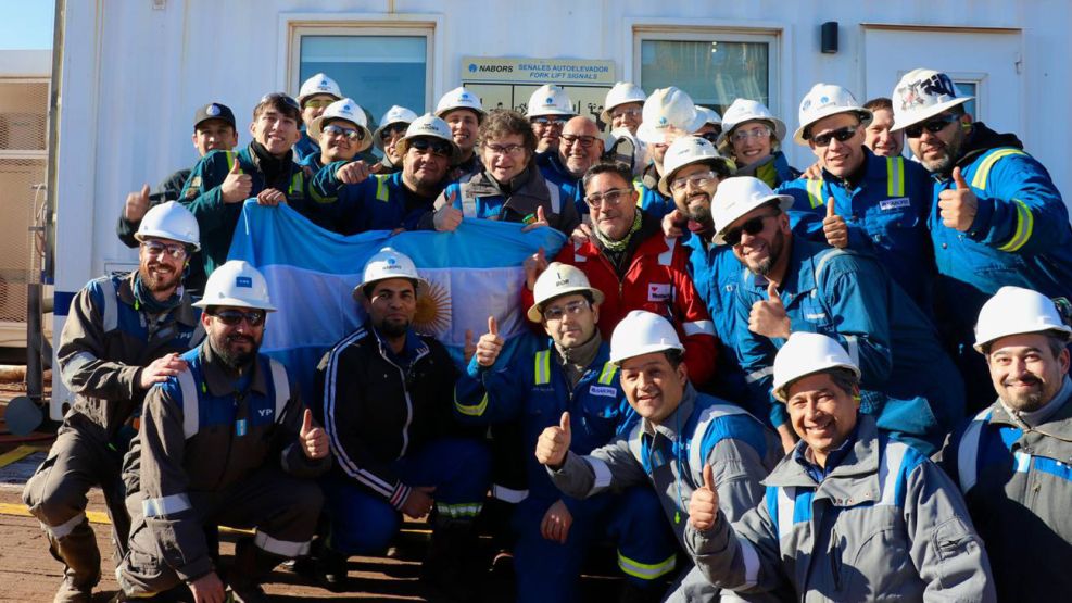 El presidente Javier Milei visita Vaca Muerta