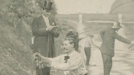 Los JJOO de París 1900 tuvieron al Sena como eje de la natación, el waterpolo, y, por primera y única vez en la historia, pesca deportiva.