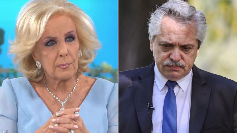 Mirtha Legrand y Alberto Fernandez