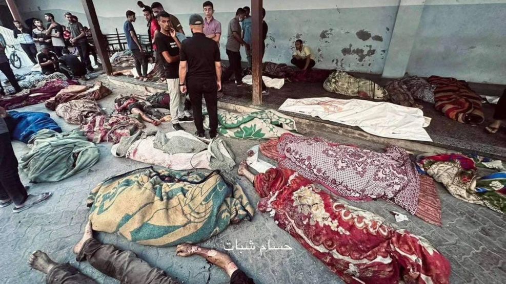 Israel bombardeó una escuela en Gaza 20240810