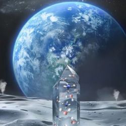 Es la primera vez que se encuentra en su forma molecular, H2O, en muestras físicas y en una parte del satélite terrestre