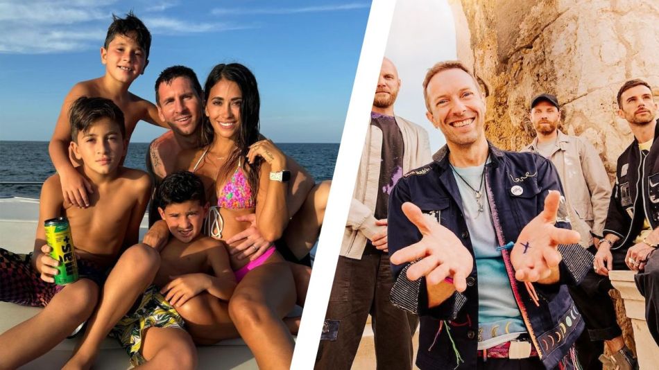 Buena onda: El guiño de Coldplay a Antonela Roccuzzo y Lionel Messi