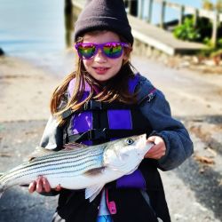 Lucy comenzó a pescar a los dos años, inspirada por su padre, Nick Pérez, en la bahía de Chesapeake. 