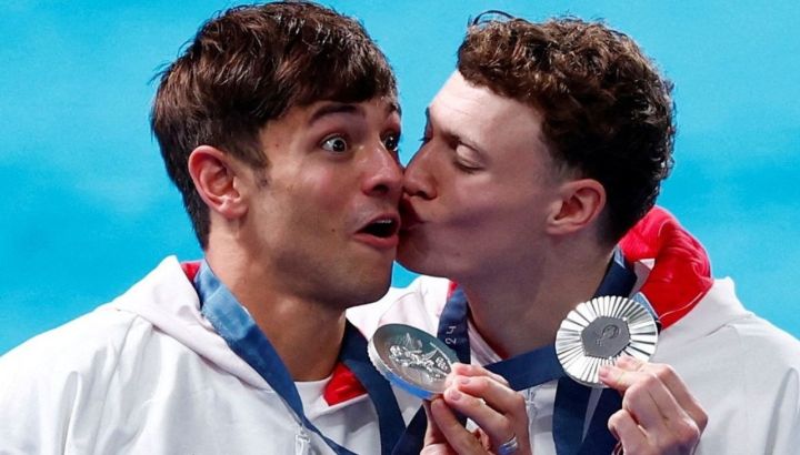 Tom Daley y Noah Williams, atletas británicos