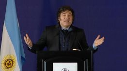 El presidente Javier Milei en el Congreso de Inversiones Inmobiliarias.