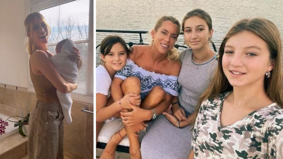 Nicole Neumann y sus hijos 