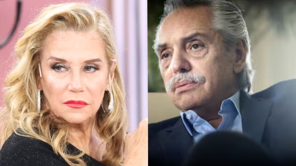 Marcela Tinayre y Alberto Fernández