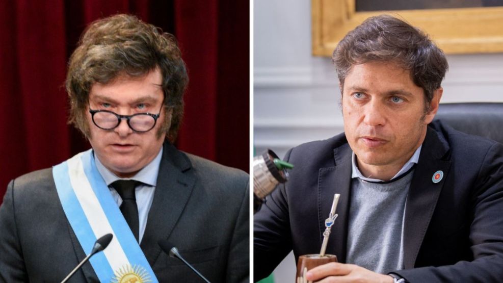 Javier Milei volvió a apuntar contra Axel Kicillof