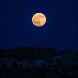 Súper Luna Azul. 