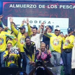 La competencia se basó en la medida de las capturas, con un mínimo de 50 centímetros para sumar puntos, por lo que el equipo ganador, con cuatro dorados, pudo alcanzar los 210 centímetros necesarios para ganar. 