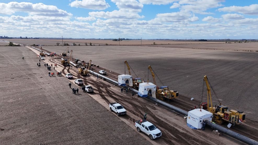 Trabajos en la reversión del Gasoducto Norte