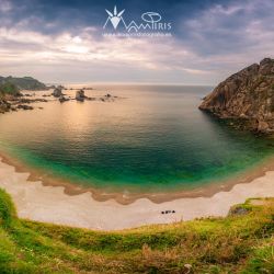 Playa del Silencio en Cudillero, España.