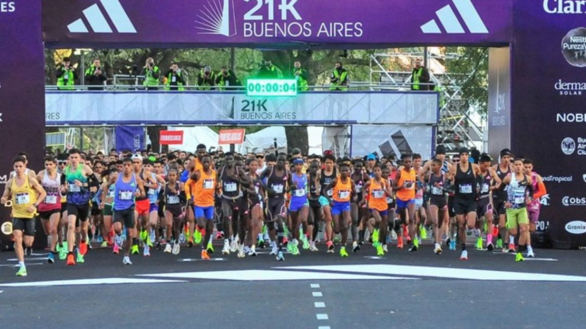 Buenos Aires 21K half marathon.