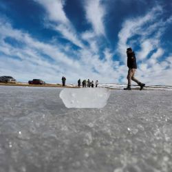 Travesía off road de Mainumby 4x4 a través de tres lagunas congeladas del norte neuquino: Epulaufquen, Los Barros y Tromen.