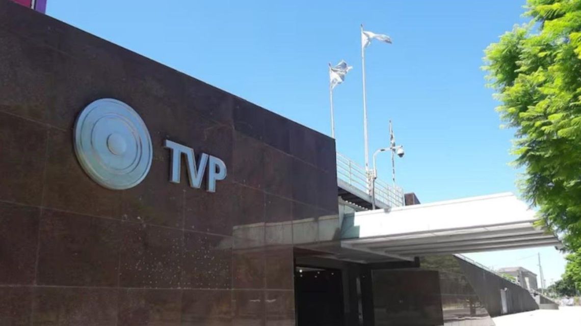 The headquarters of TV Pública.