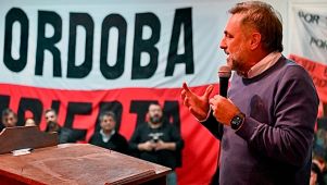 Ramón Mestre en acto de la UCR