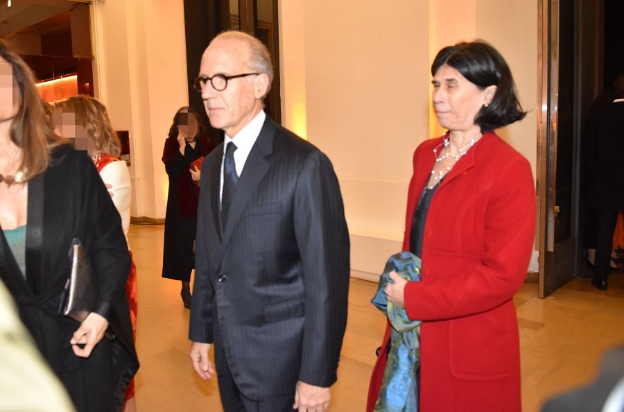 Carlos Rosenkrantz y su mujer en la cena 2024 Asociación Amigos del Bellas Artes.