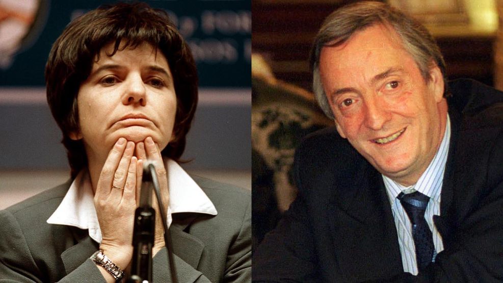 Patricia Bullrich y Nestor Kirchner