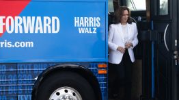 Kamala Harris  en la ciudad de Savannah, en el estado de Georgia.