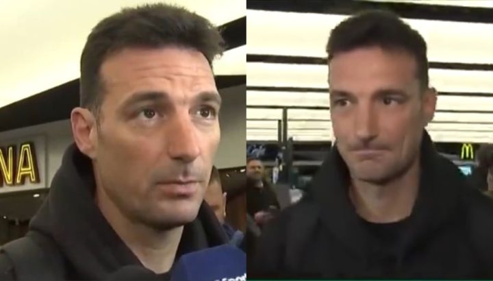 Lionel Scaloni llegó al país