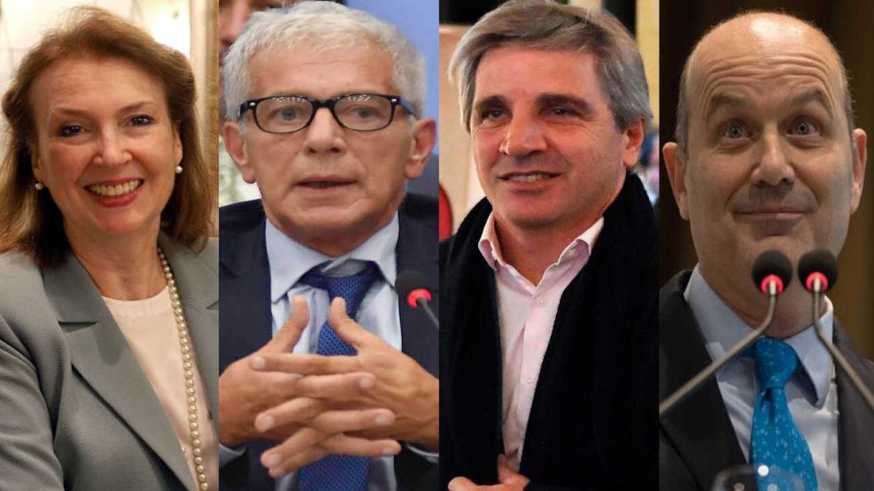 Diana Mondino, Mariano Cúneo Libarona, Luis Caputo y Federico Sturzzeneger 20240830