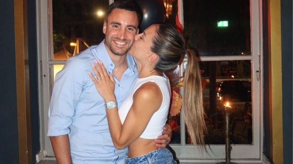 La romántica dedicatoria de Carolina Calvgni para Nicolás Tagliafico el día de su cumpleaños