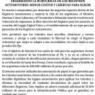 Comunicado oficial registro