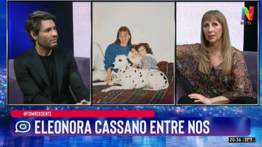 Eleonora Cassano lloró en el programa de Tomás Dente