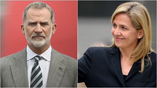 Rey Felipe VI se reconcilío con la Infanta Cristina mientras la Reina Letizia está en París