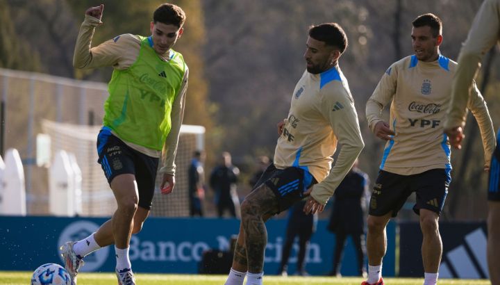 Entrenamiento de la Selección argentina