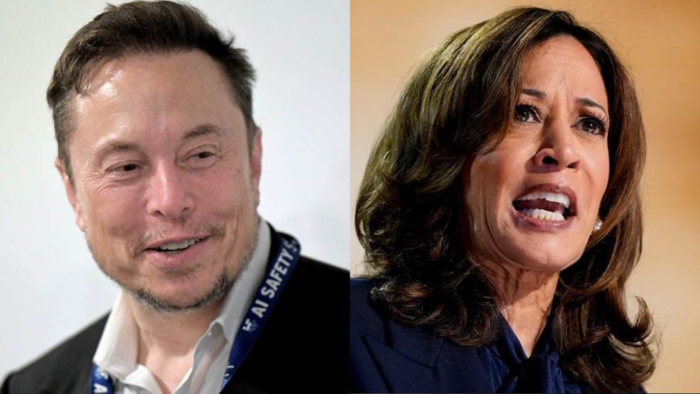 Kamala Harris y Elon Musk